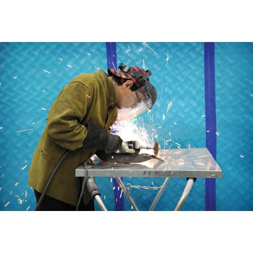Fire Resistant Trimaco Aquashield protection for welding