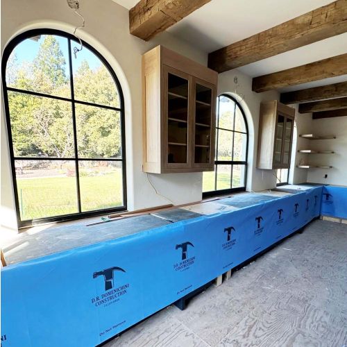 Custom printed Cabinet Armor with D.R. Domenichini logo