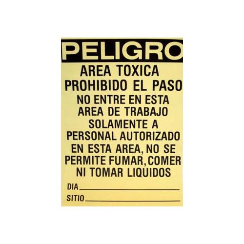 Lead Hazard Sign (Spanish) Pack of 100