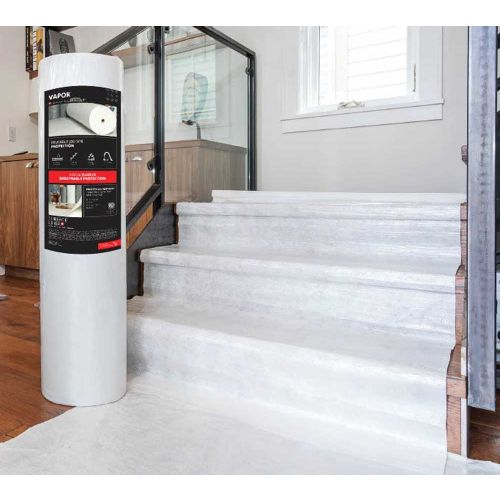 Vapor floor protection protecting stairs from Construction Damage
