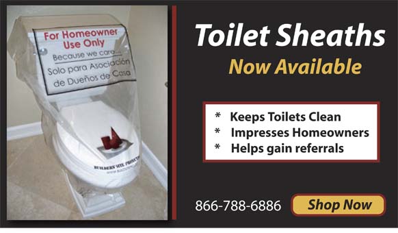 Toilet protection during construction and remodeling